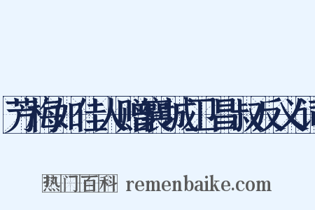 芳梅如佳人赠襄城卫昌叔反义词是什么意思的图片